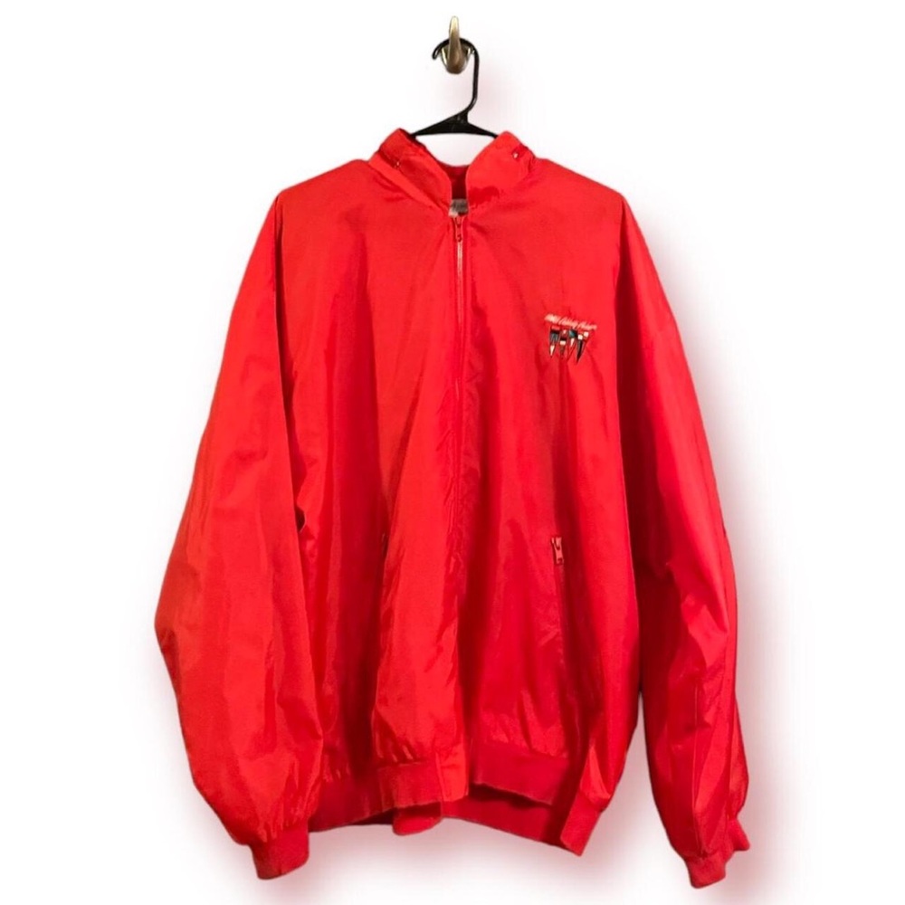 Celebrity Cruises Red Windbreaker w/ Hood Zipper Size XL